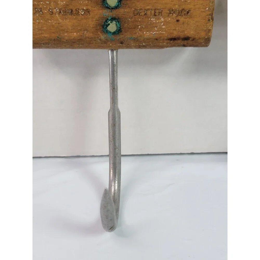 Vintage Dexter S74 Stainless Meat Hooks Wood Handles Finegold’s Sacramento...